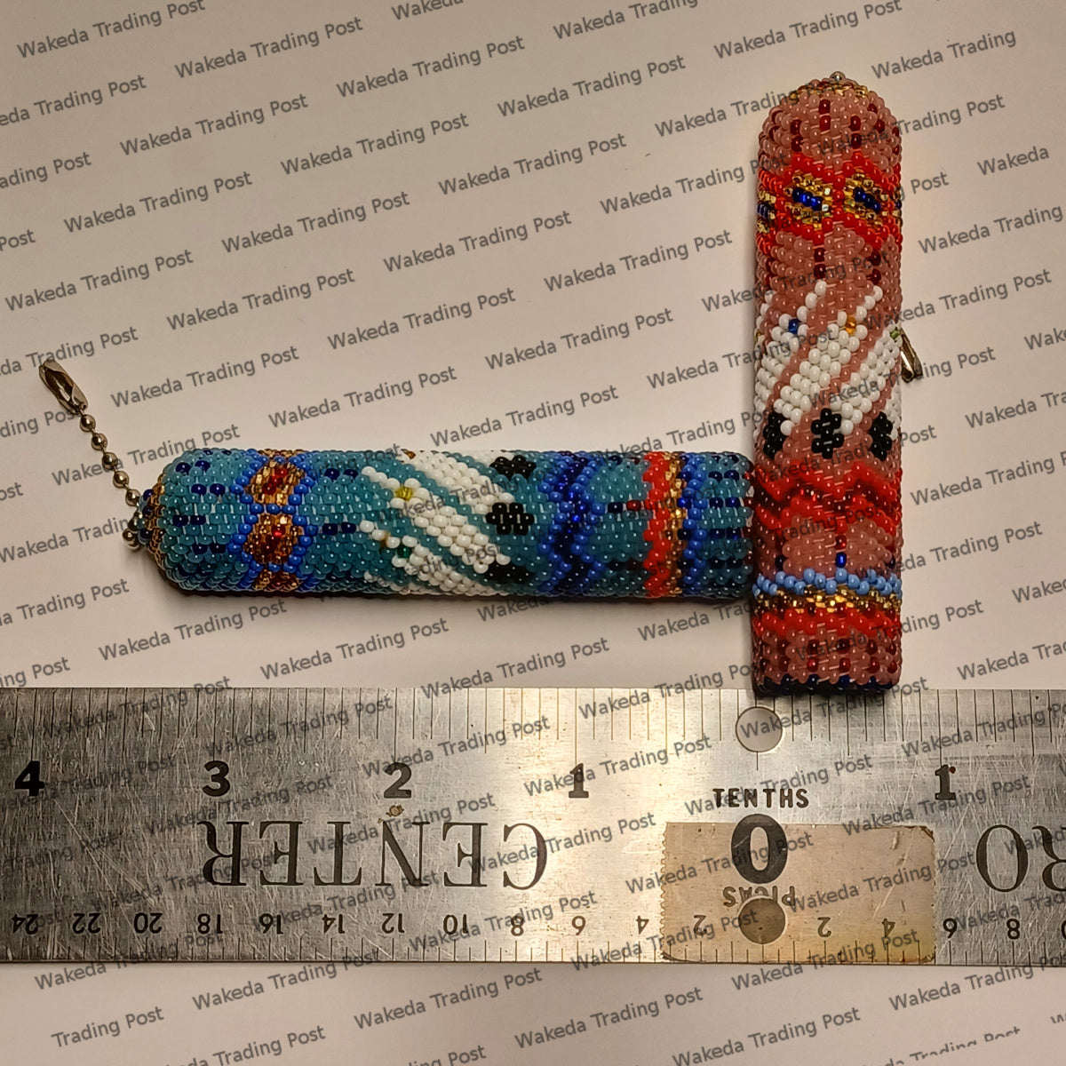 Beaded Fan & Light Pulls with Feather Design - #120