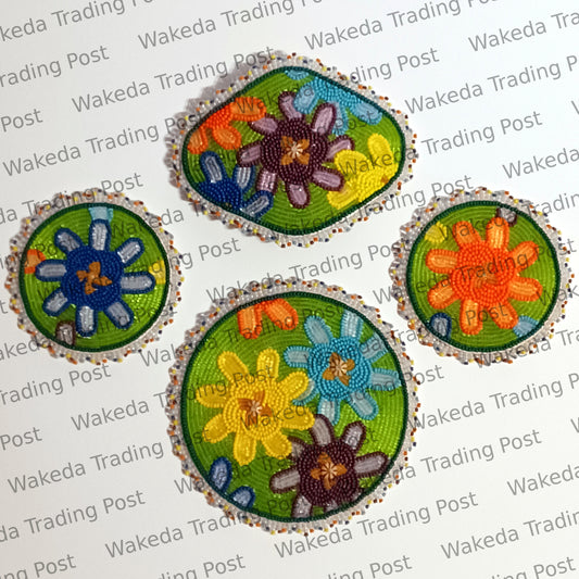 Colorful Flowers Beadwork Set