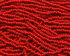 11/0 Czech Seed Beads, 1 Hank - Red Opaque