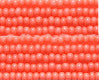 11/0 Czech Seed Beads, 1 Hank - Coral Opaque