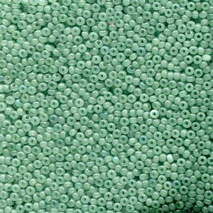 11/0 Czech Seed Beads, 1 Hank - Jade Opal