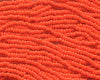 11/0 Czech Seed Beads, 1 Hank - Orange Opaque