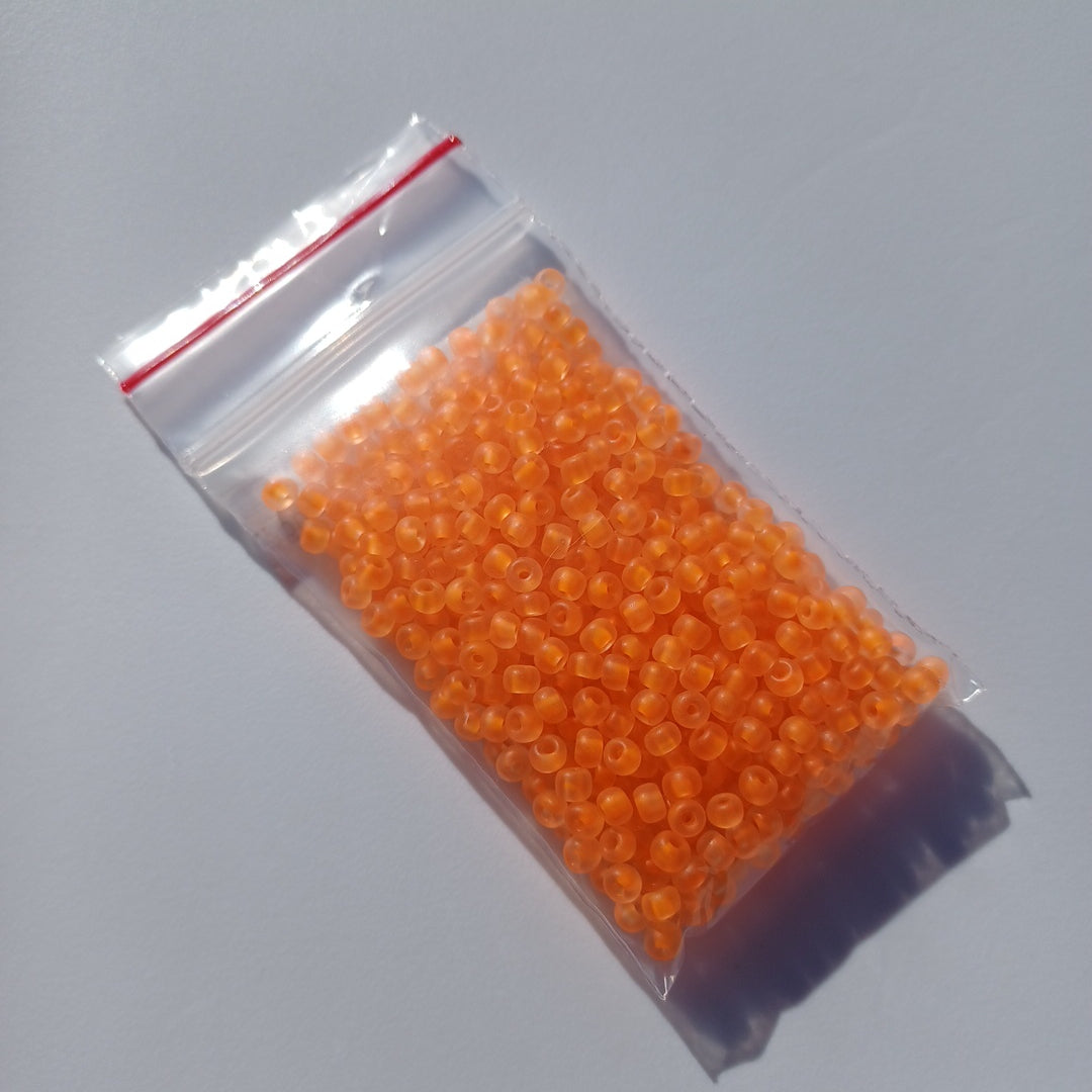 6/0 Pony Beads - Neon Transparent Orange