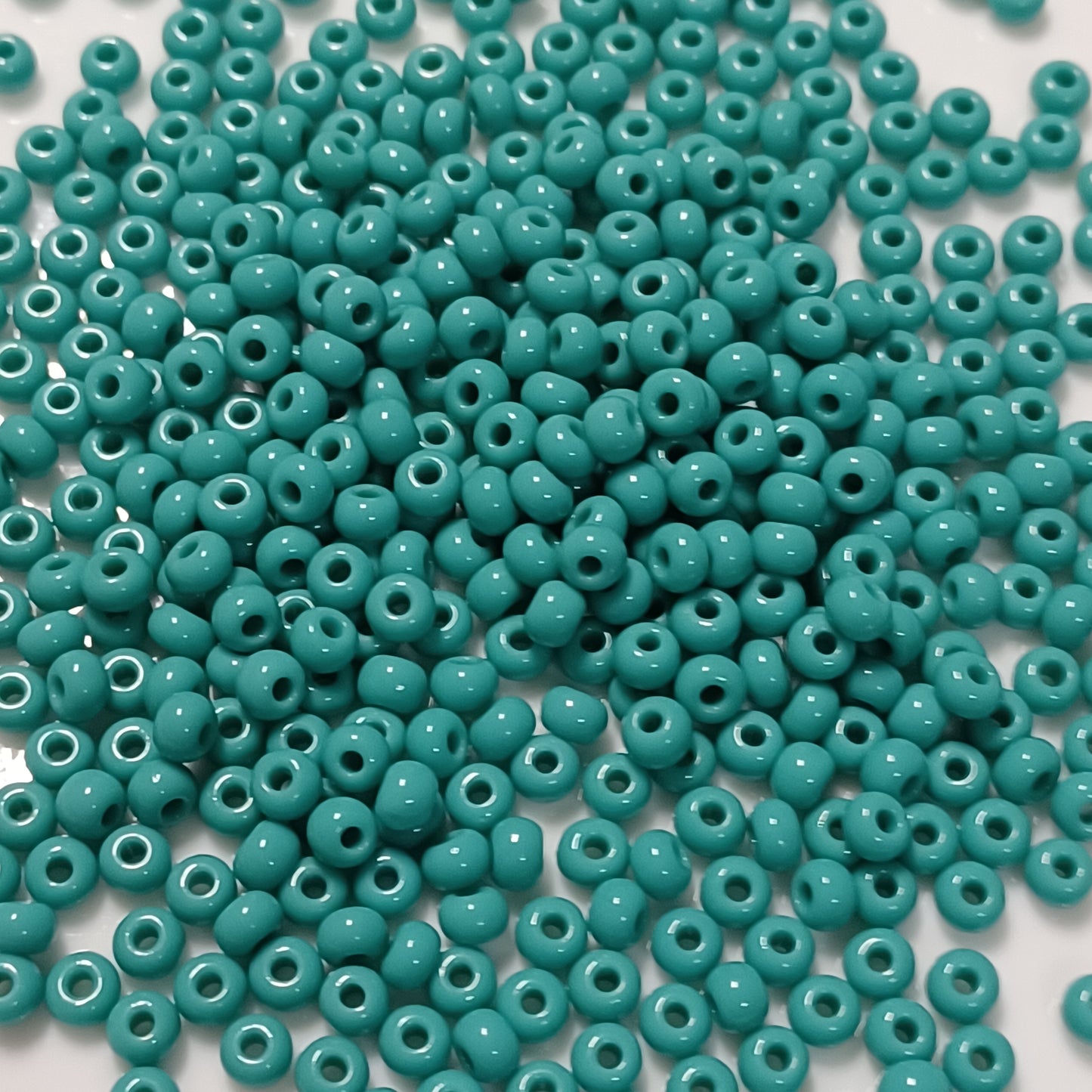 6/0 Pony Beads - Opaque Turquoise Green