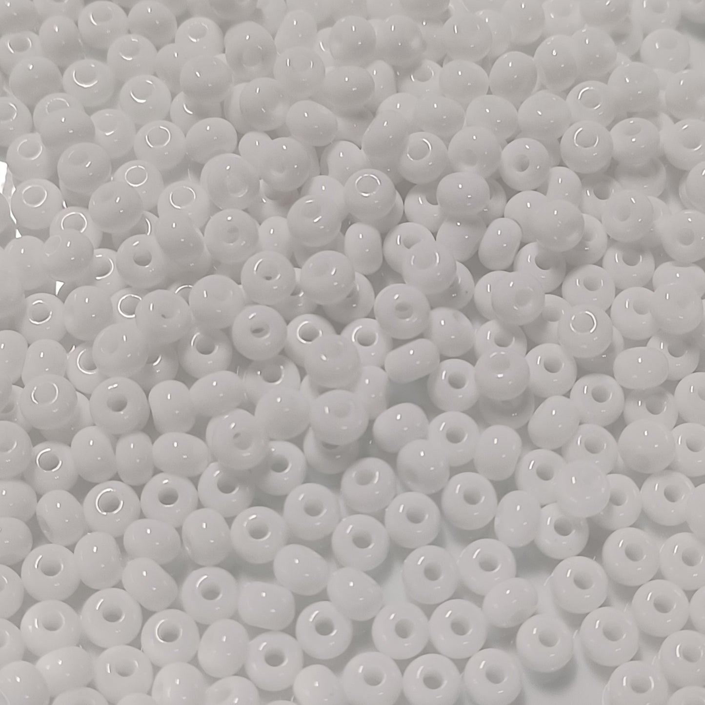 6/0 Pony Beads - Opaque White