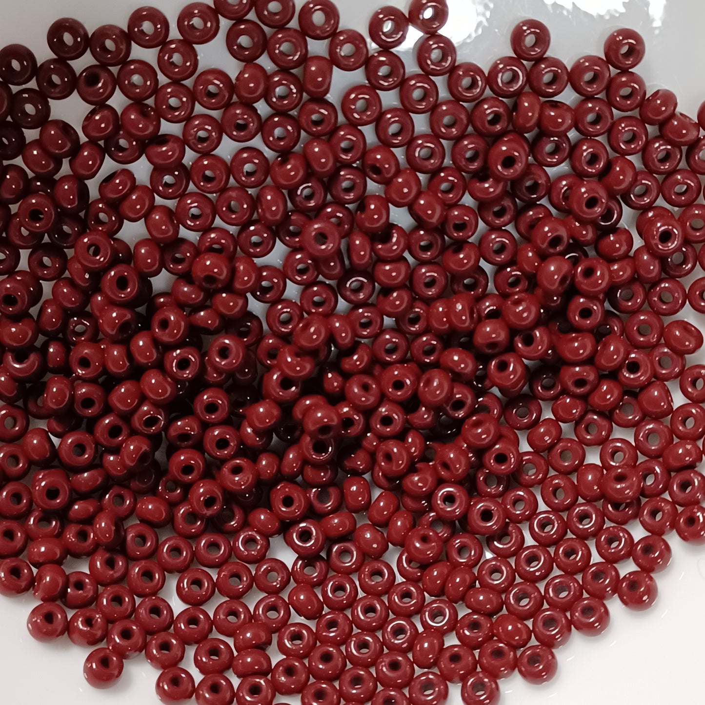 6/0 Pony Beads - Opaque Blood Red