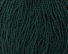 11/0 Czech Seed Beads, 1 Hank - Dk Green Opaque