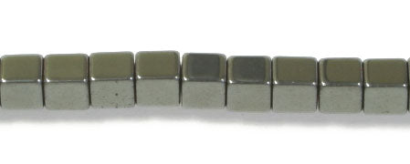 Hematite (manmade) 4mm Cube