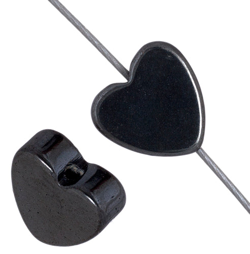 Hematite (manmade) 6mm Heart