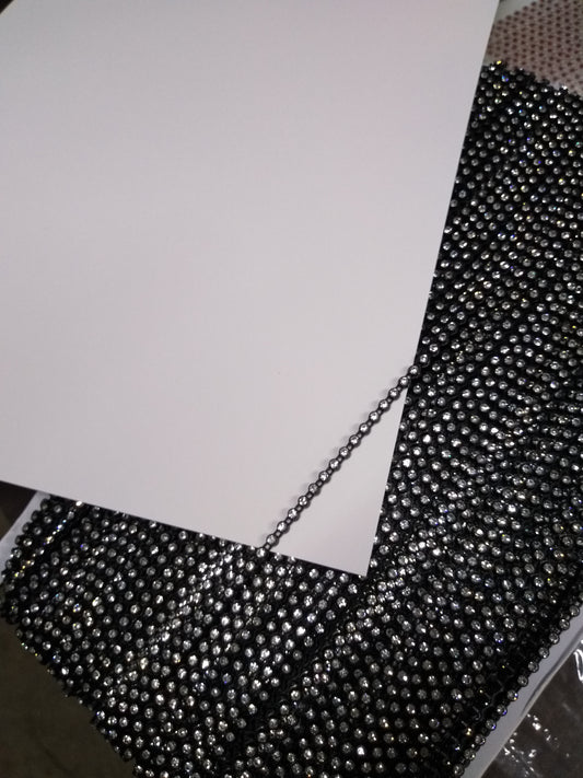 Crystal Rhinestones in Black Banding - SS6