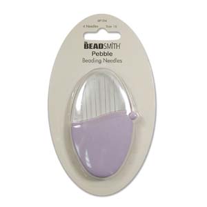 Beading Needles in Pebble Case