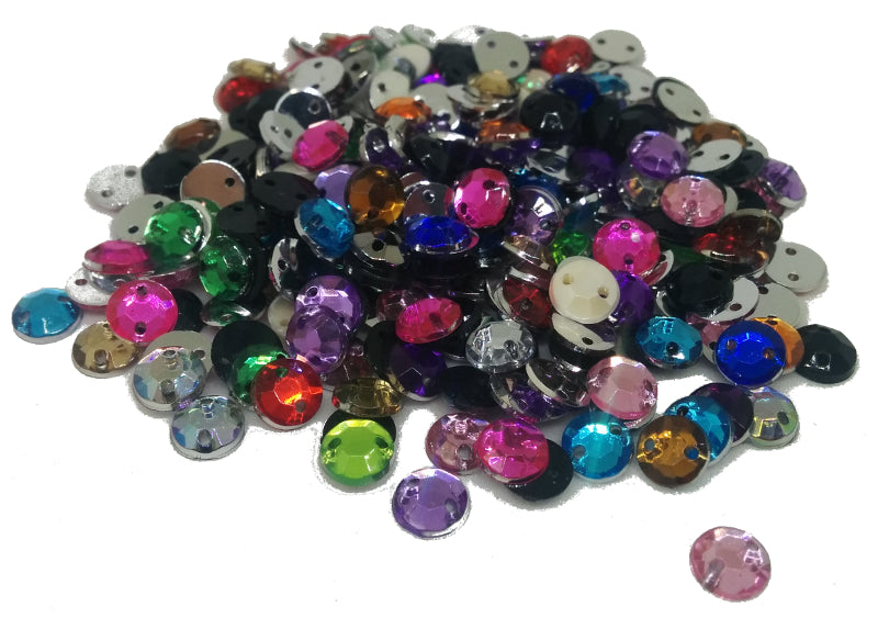 Sew On Rhinestone Beads - 6mm Mix