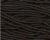 11/0 Czech Seed Beads, 1 Hank - Black Opaque