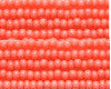 11/0 Czech Seed Beads, 1 Hank - Coral Opaque