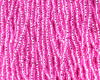 11/0 Czech Seed Beads, 1 Hank - Hot Pink Silver Lined (dyed)