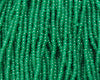 11/0 Czech Seed Beads, 1 Hank - Green Opal