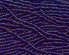 11/0 Czech Seed Beads, 1 Hank - Dk Blue Rainbow AB Transparent