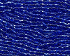 11/0 Czech Seed Beads, 1 Hank - Blue Silver Lined