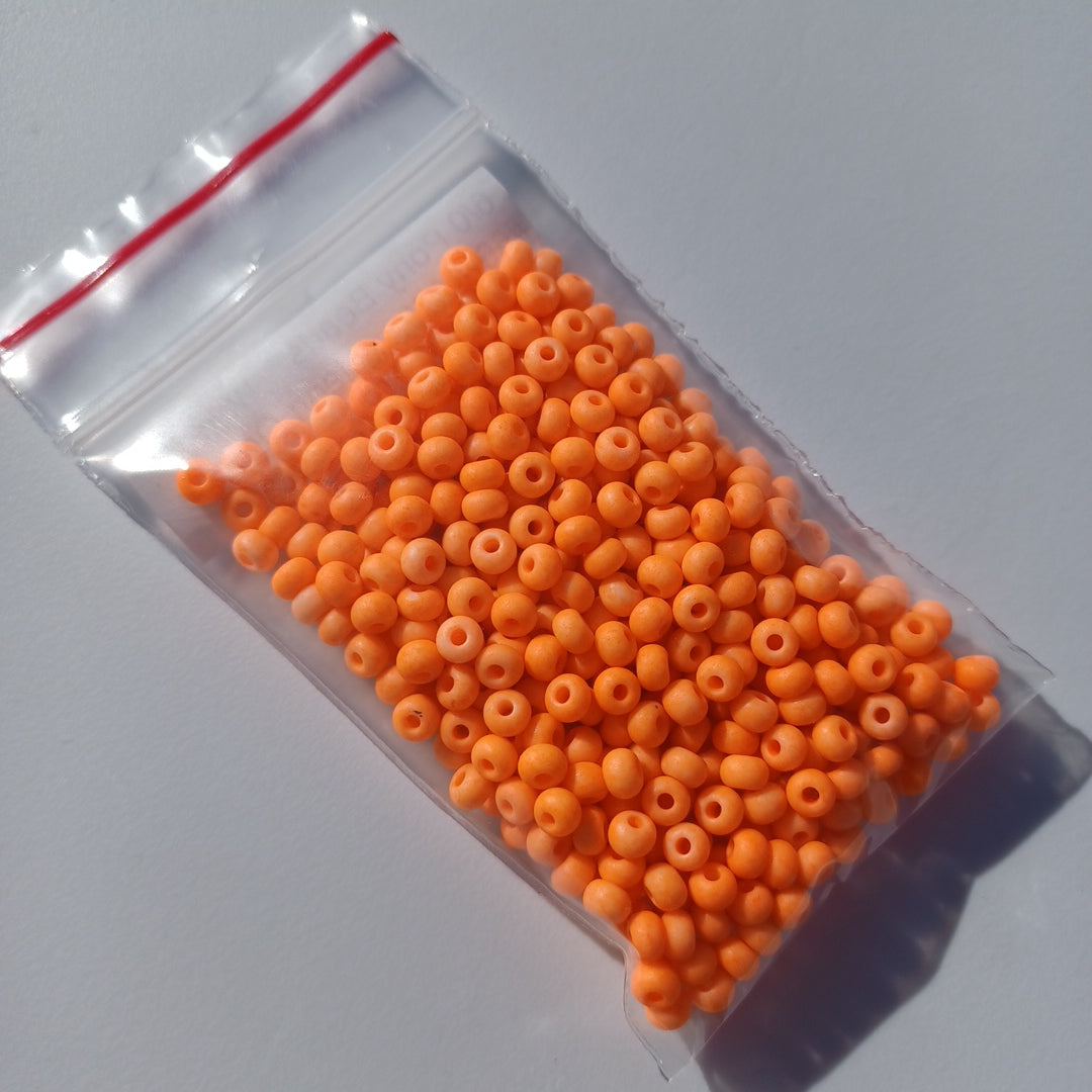 6/0 Pony Beads - Neon Opaque Orange