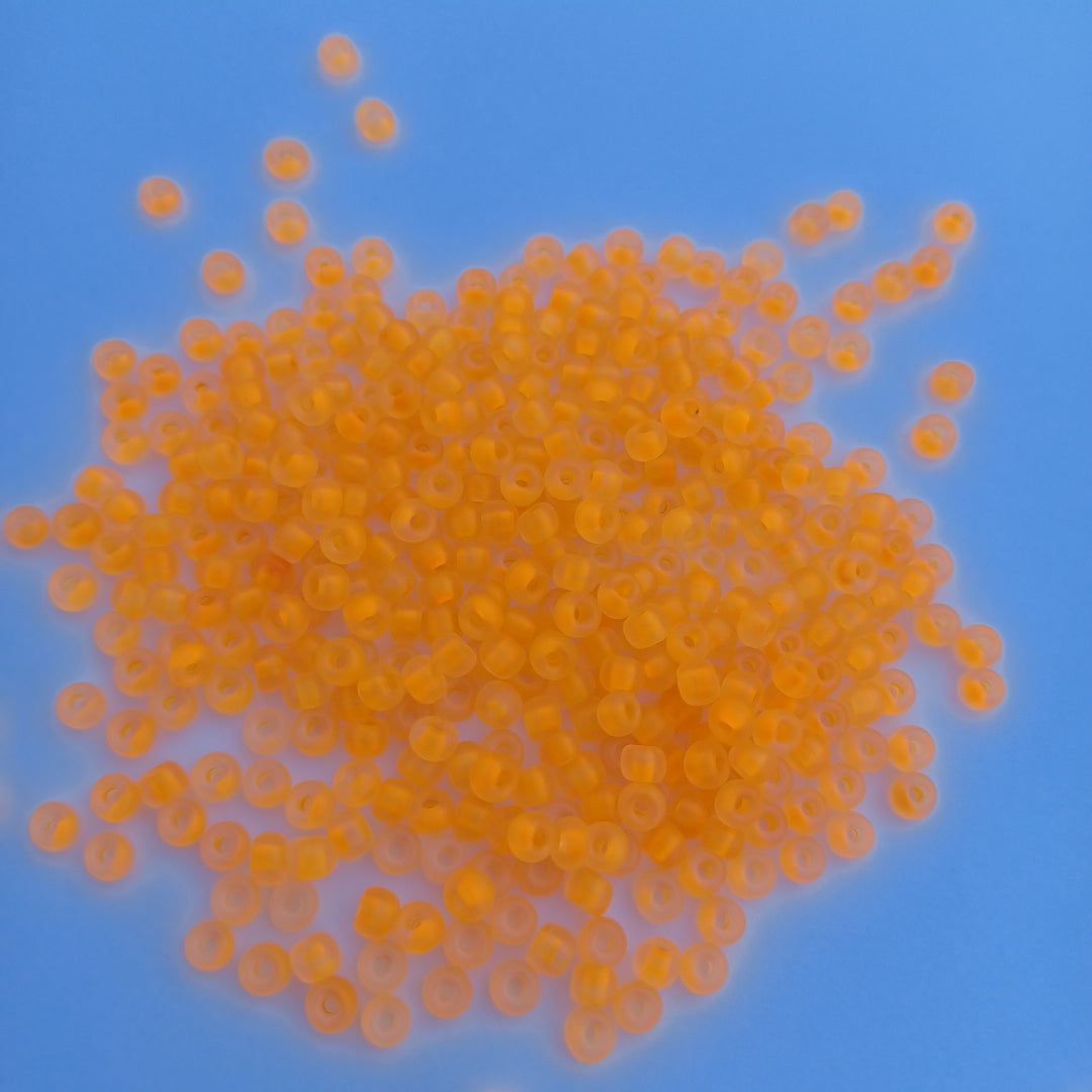 6/0 Pony Beads - Neon Transparent Orange