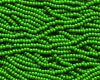 11/0 Czech Seed Beads, 1 Hank - Green Opaque