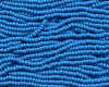 11/0 Czech Seed Beads, 1 Hank - Med Blue Opaque
