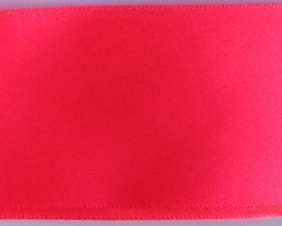 Satin Ribbon - Neon Red - 1 1/2"