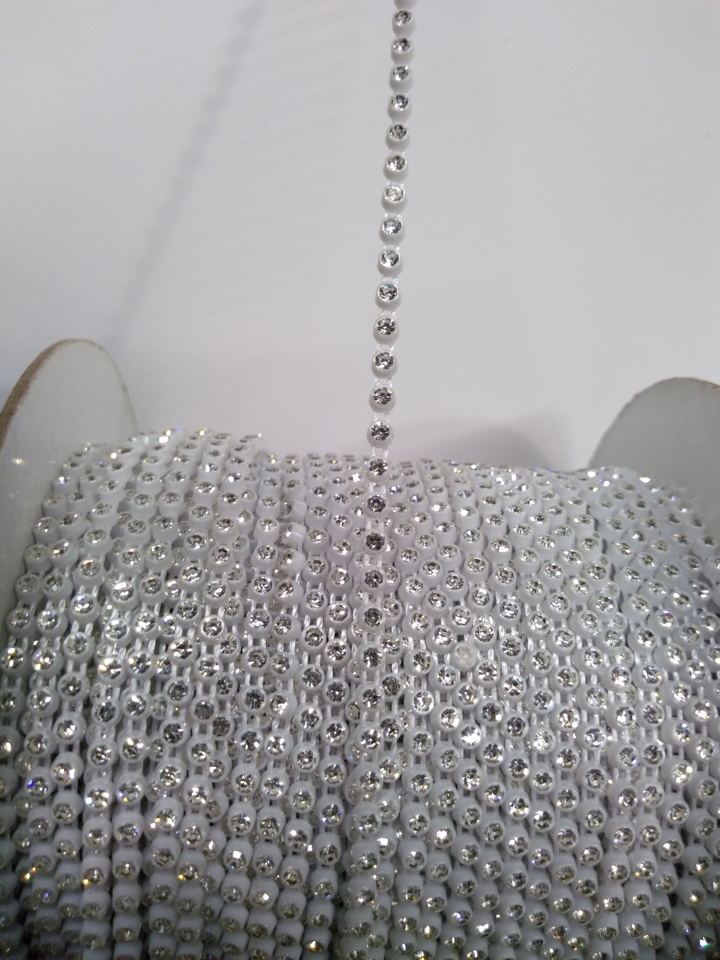 Crystal Rhinestones in White Banding - SS6